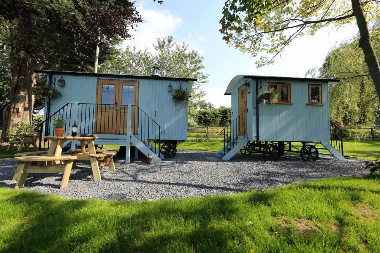 Upper Gelli Luxury Holiday Lodge, Converted Dairy & Cosy Shepherds Huts Welshpool Exterior foto