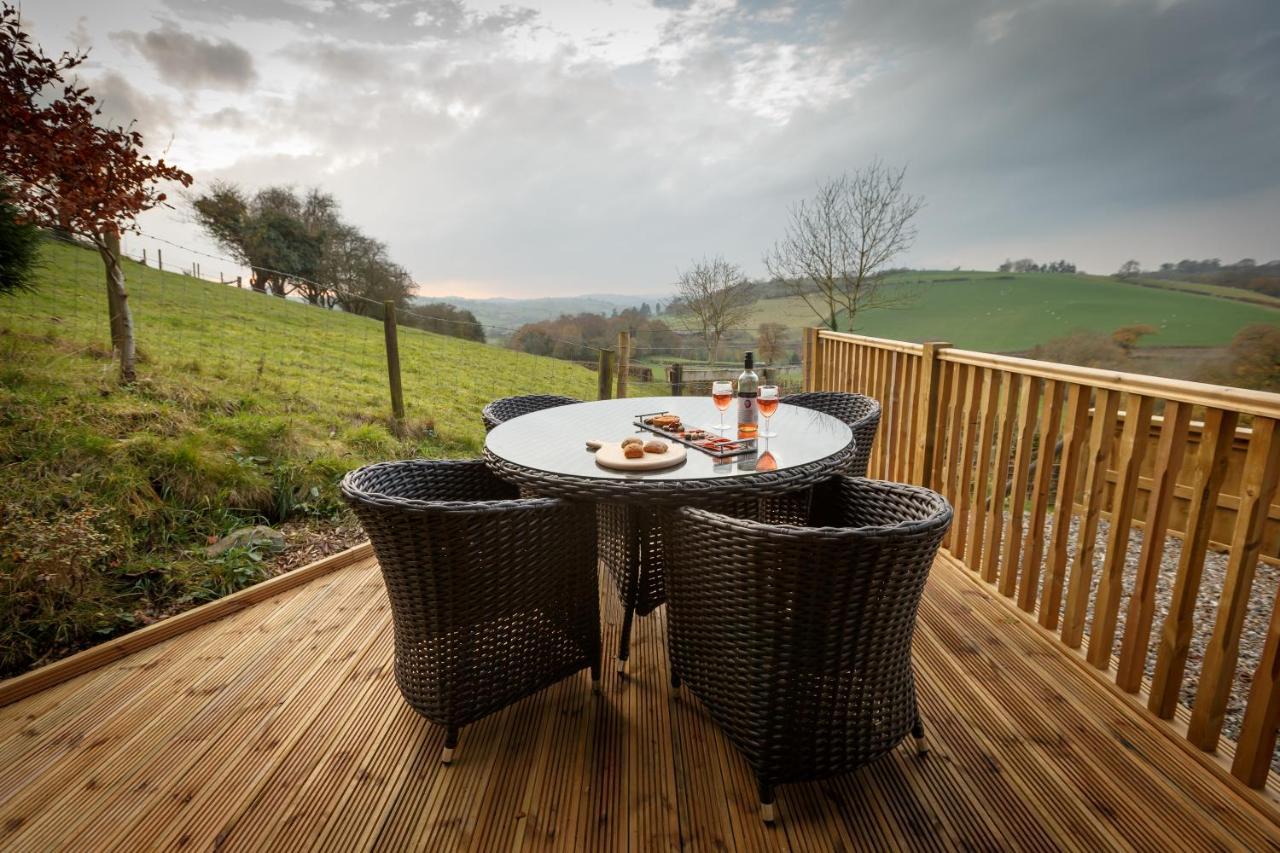 Upper Gelli Luxury Holiday Lodge, Converted Dairy & Cosy Shepherds Huts Welshpool Exterior foto