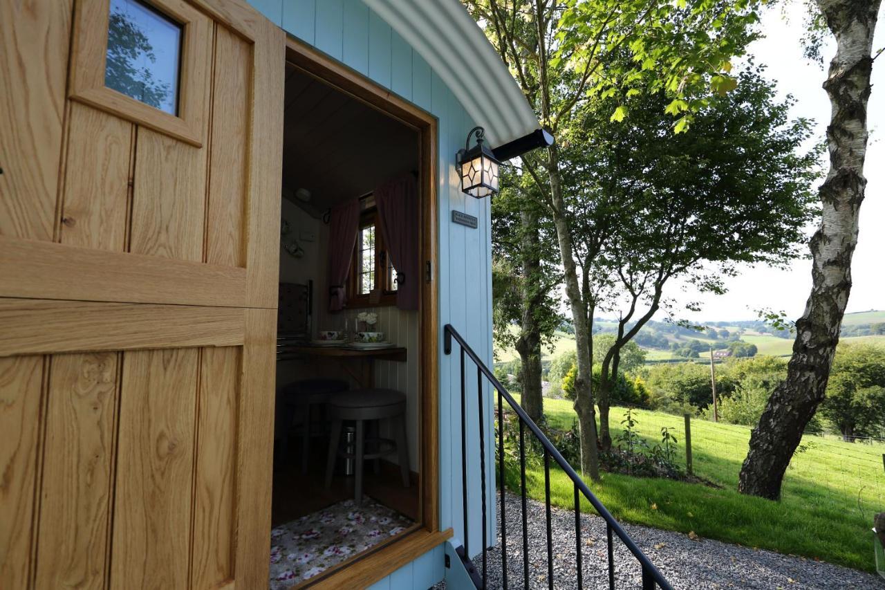 Upper Gelli Luxury Holiday Lodge, Converted Dairy & Cosy Shepherds Huts Welshpool Exterior foto